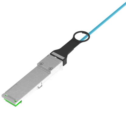 Panduit AX83NQPQPAQM010 fiber optic cable 393.7" (10 m) QSFP+ AOC OM3 Aqua color1