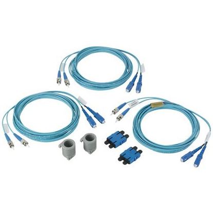 Panduit FR2XS2-R2KIT fiber optic cable 82.7" (2.1 m) ST OFNR OM3 Aqua color1