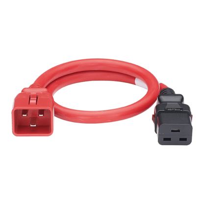 Panduit LPCB01-X power cable Red 23.6" (0.6 m) C20 coupler C19 coupler1
