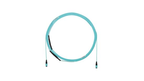 Panduit FYXTP77Y005F015 fiber optic cable 181.1" (4.6 m) PanMPO OM3 Aqua color1