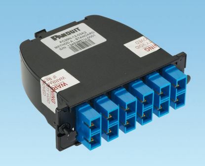 Panduit FC25N-12-3SAS fiber optic adapter SC/MPO Black1