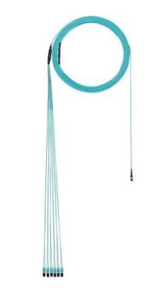 Panduit FZTYP5EL2SAF060 fiber optic cable 720.5" (18.3 m) MPO LC OFNP OM4 Aqua color1