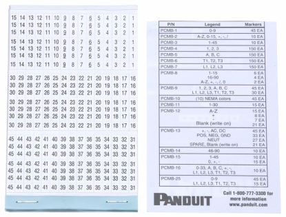 Panduit PCMB-3 self-adhesive label Rectangle Black, White1