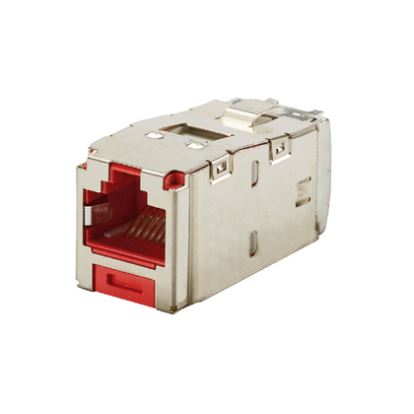 Panduit CJS688TGRDY wire connector RJ-45 Metallic, Red1