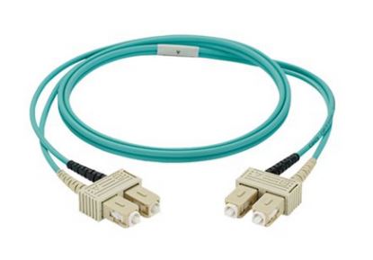 Panduit NKFPX23LSSSM003 fiber optic cable 118.1" (3 m) 2x SC OM3 Aqua color1