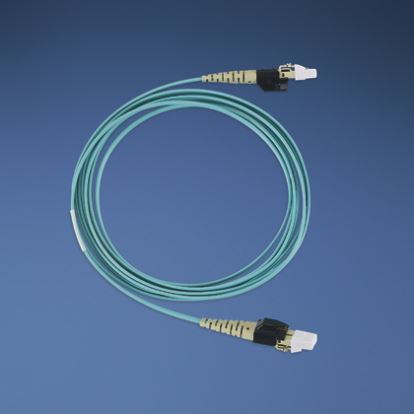 Panduit LC-LC OM3 50/125μm fiber optic cable 59.1" (1.5 m) Turquoise1