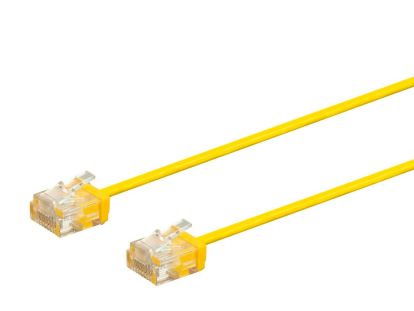 Monoprice Micro SlimRun networking cable Yellow 35.4" (0.9 m) Cat6 U/UTP (UTP)1