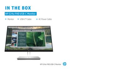 HP E24u G4 23.8" 1920 x 1080 pixels Full HD LCD Black, Silver1