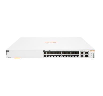 Hewlett Packard Enterprise Aruba Instant On 1960 24G 20p Class4 4p Class6 PoE 2XGT 2SFP+ 370W Managed L2+ Gigabit Ethernet (10/100/1000) Power over Ethernet (PoE) 1U White1