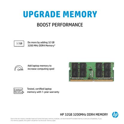 HP 32 GB 3200MHz DDR4 memory module1