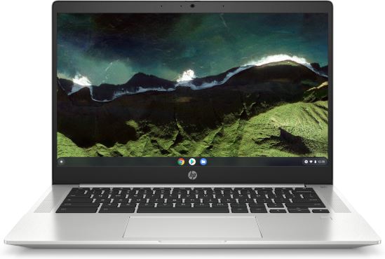 HP Chromebook Pro c640 G2 7505 14" HD Intel® Pentium® Gold 8 GB DDR4-SDRAM 64 GB eMMC Wi-Fi 6 (802.11ax) ChromeOS Silver1