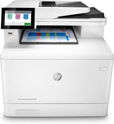 HP Color LaserJet Enterprise MFP M480f, Color, Printer for Business, Print, copy, scan, fax, Compact Size; Strong Security; Two-sided printing; 50-sheet ADF; Energy Efficient1