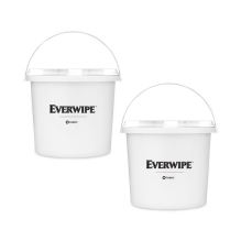 High Volume Wet Wipe Centerpull Resealable Bucket , 12 x 12 x 12, White, 2/Carton1