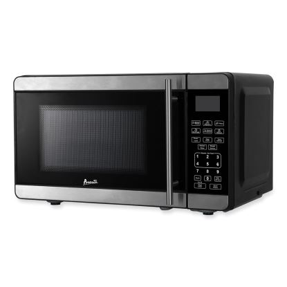 0.7 Cubic Foot Microwave Oven, 700 Watts, Stainless Steel/Black1