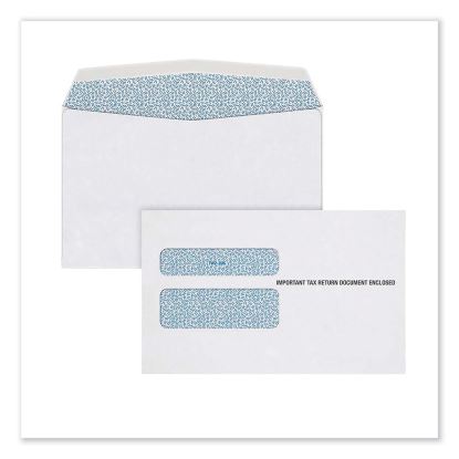 W-2 Peel and Seal Envelopes, Commercial Flap, Self-Adhesive Closure, 5.63 x 9, White, 15/Pack1