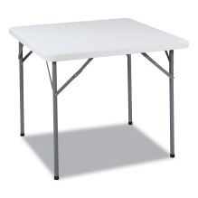 IndestrucTable Classic Folding Table, Square Top, 200 lb Capacity, 34w x 34d x 29h, Platinum Granite1