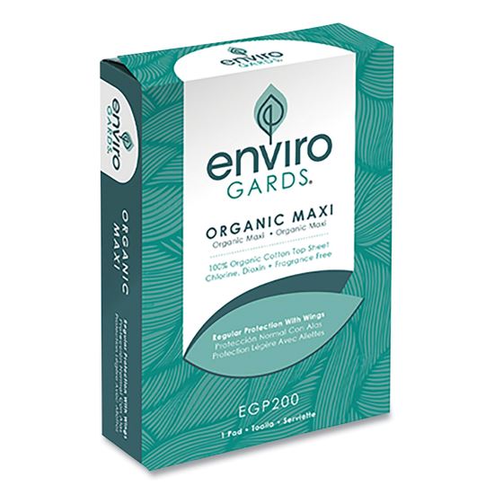 Enviro Gards Organic Maxi Pad, Regular, 200/Carton1