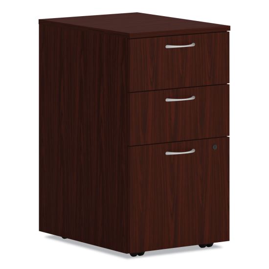 Mod Mobile Pedestal, Left or Right, 3-Drawers: Box/Box/File, Legal/Letter, Traditional Mahogany, 15" x 20" x 28"1