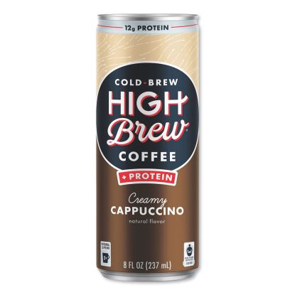 Cold Brew Coffee + Protein, Creamy Cappuccino, 8 oz Can, 12/Pack1