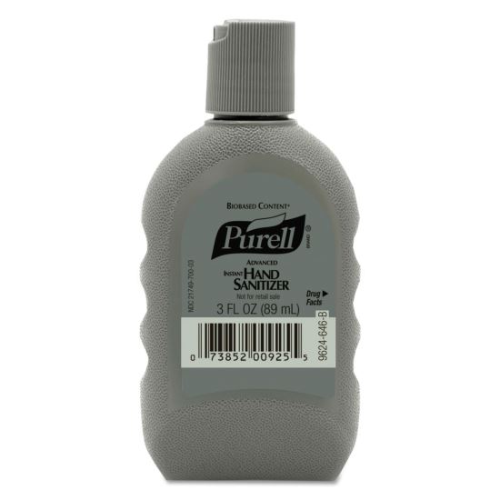 Biobased FST Rugged Portable Bottle Advanced Gel Hand Sanitizer, 3 oz, Lemon Scent, 24/Carton1