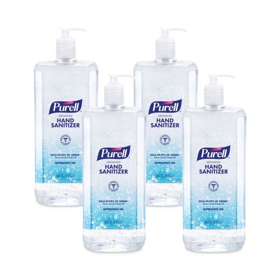 Advanced Refreshing Gel Hand Sanitizer, Clean Scent, 1.5 L Pump Bottle, 4/Carton1