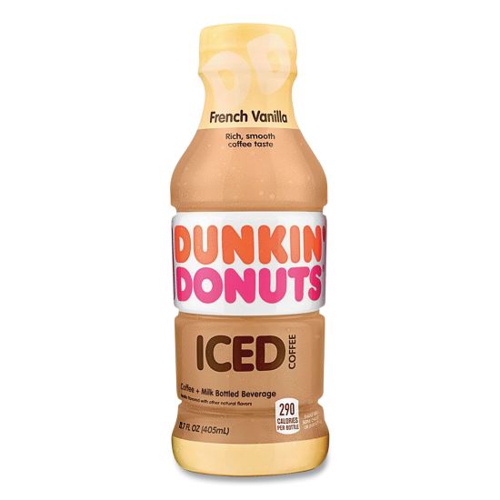 French Vanilla Iced Coffee Drink, 13.7 oz Bottle, 12/Carton1