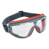 GoggleGear 500Series Safety Goggles, Anti-Fog, Red/Gray Frame, Clear Lens,10/Ctn2