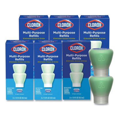 Clorox Multipurpose Degreaser Cleaner Refill Pods, Crisp Lemon Scent, 2 Pods/Box, 8 Boxes/Carton1