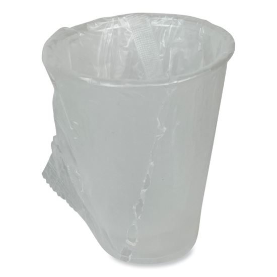 Translucent Plastic Cold Cups, Individually Wrapped, 9 oz, Polypropylene, 1,000/Carton1