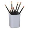 Fusion Pencil Cup, Plastic, 3 x 3 x 4, White/Gray1