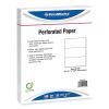 Perforated and Punched Paper, 20 lb Bond Weight, 8.5 x 11, White, 500/Ream, 5 Reams/Carton1