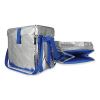 Fresh Eco Freeze Tote, 13.5 x 9 x 13, Silver/Blue, 4/Carton1