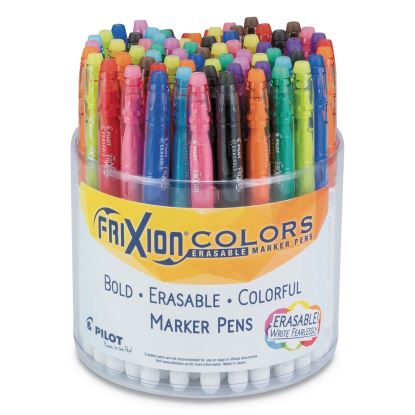 FriXion Colors Erasable Porous Point Pen, Stick, Bold 2.5 mm, Assorted Ink and Barrel Colors, 72/Pack1