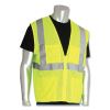 ANSI Class 2 Four Pocket Zipper Safety Vest, Polyester Mesh, 5X-Large, Hi-Viz Lime Yellow1