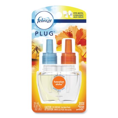 PLUG Air Freshener Refills, Hawaiian Aloha, 0.87 oz Refill, 2/Pack1