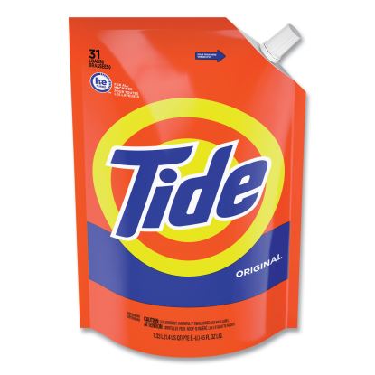 Pouch HE Liquid Laundry Detergent, Tide Original Scent, 35 Loads, 45 oz, 3/Carton1