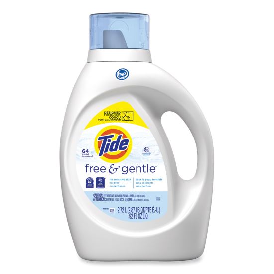 Free and Gentle Liquid Laundry Detergent, Unscented, 92 oz Bottle1