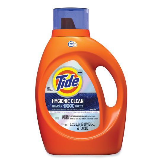 Hygienic Clean Heavy 10x Duty Liquid Laundry Detergent, Original, 92 oz Bottle, 4/Carton1