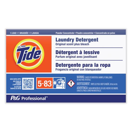Powder Laundry Detergent Plus Bleach, Original Scent, 1.4 oz Vending Box, 156/Carton1