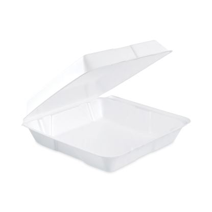 Insulated Foam Hinged Lid Containers, 1-Compartment, 9.3 x 9.5 x 3, White, 200/Pack, 2 Packs/Carton1