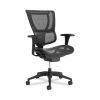 FlexFit 1500TM Mesh Task Chair, Suppports Up to 300 lbs,16.7" to 20.26" Seat Height, Black Seat, Black Back, Black Base1