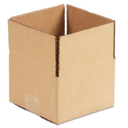 Fixed-Depth Corrugated Shipping Boxes, Regular Slotted Container (RSC), 6" x 6" x 4", Brown Kraft, 25/Bundle1