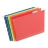 Deluxe Reinforced Recycled Hanging File Folders, Letter Size, 1/5-Cut Tabs, Assorted, 25/Box1