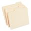 Top Tab File Folders, 1/3-Cut Tabs: Assorted, Letter Size, 0.75" Expansion, Manila, 250/Box1