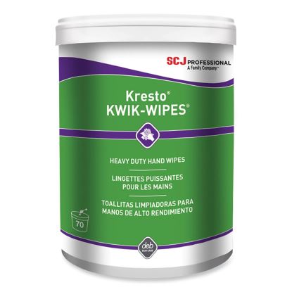 Kresto KWIK-WIPES, Cloth, 7.9 x 5.7, Citrus, 70/Pack, 6 Packs/Carton1