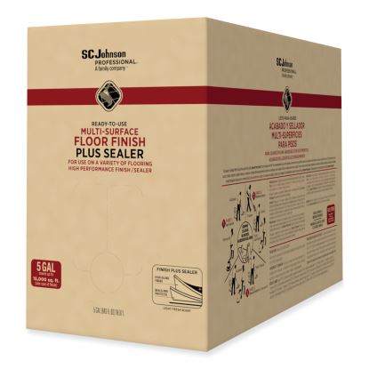 Ready-To-Use Multi-Surface Floor Finish Plus Sealer, Light Fresh Scent, 5 gal Bag-in-Box1