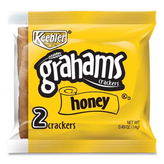 Honey Grahams Crackers, 0.49 oz Bag, 200/Carton1