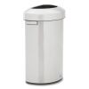 Refine Series Waste Receptacle, 21 gal, Plastic/Stainless Steel1