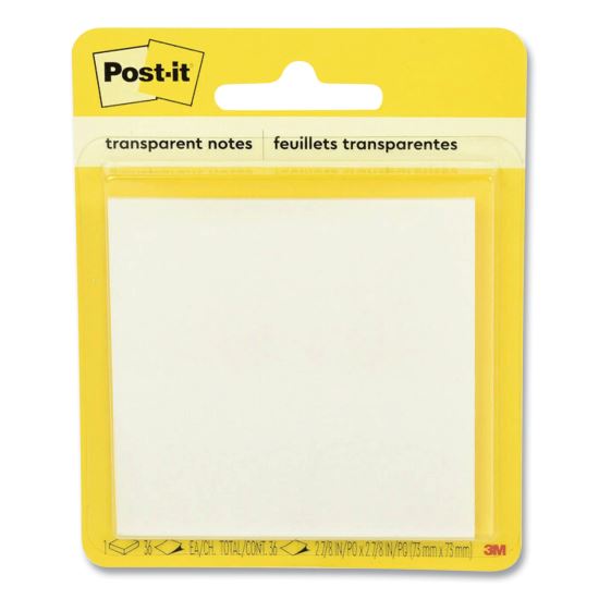 Transparent Notes, 2.88" x 2.88", 36 Sheets/Pad1