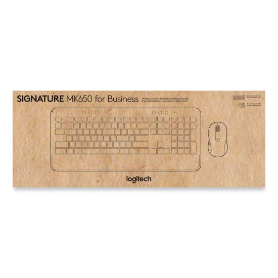 Signature MK650 Wireless Keyboard and Mouse Combo for Business, 2.4 GHz Frequency/32 ft Wireless Range, Off White1